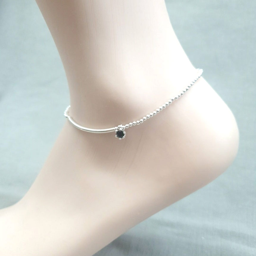 925실버 블랙 발찌