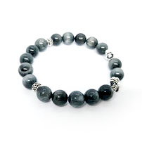 이글아이 호안석8mm 실버92.5 팔찌 - 이미지 3